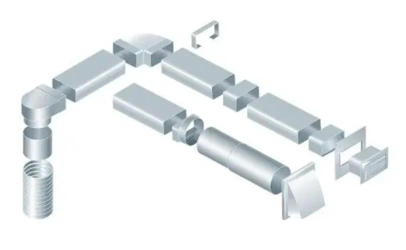Коліно сполучне для плоских та круглих повітроводів Ventika 821 60/204 - d100 мм кут 90° ПВХ Білий - фото 3 Коліно сполучне для плоских та круглих повітроводів Ventika 821 60/204 - d100 мм кут 90° ПВХ Білий - фото 3