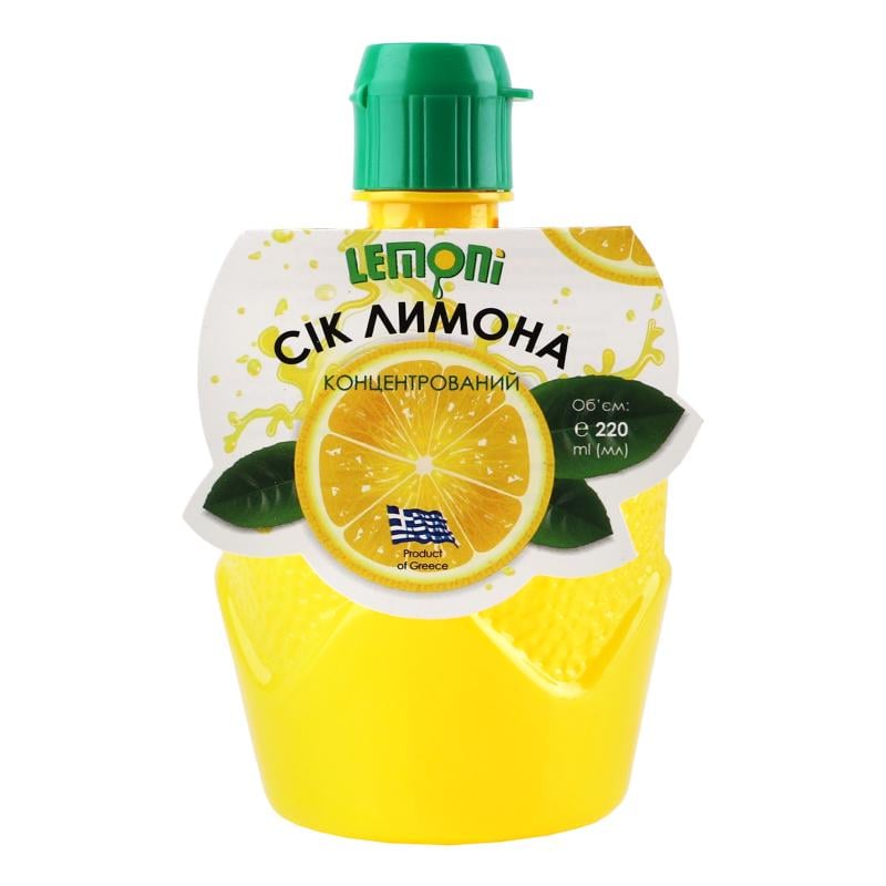 Сок лимонный Lemoni 220 мл (5202737100502)