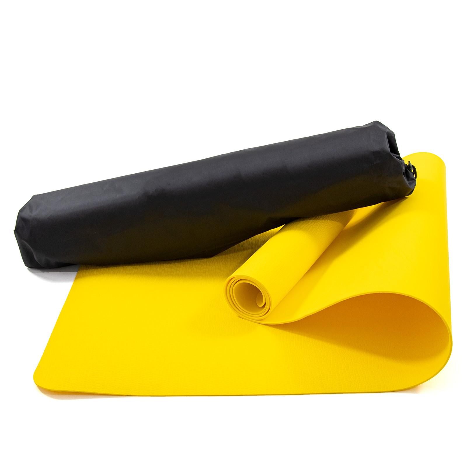 Коврик для йоги и фитнеса с чехлом OSPORT Yoga Pro 3 мм Желтый (OF-0089) Коврик для йоги и фитнеса с чехлом OSPORT Yoga Pro 3 мм Желтый (OF-0089)