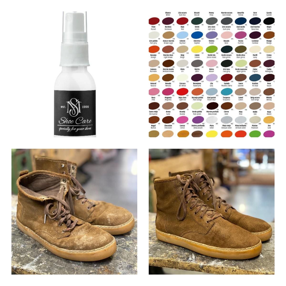 Краска спрей для замши и нубука MAVI STEP Nubuck Suede Spray 25 мл Коричневый (E08/152/025) - фото 4