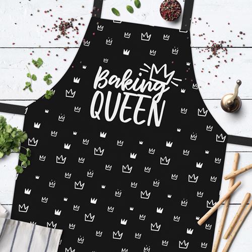Фартук полноцветный Сolorful Baking Queen 75х51 см (FRTC_21M014) - фото 2 Фартук полноцветный Сolorful Baking Queen 75х51 см (FRTC_21M014) - фото 2