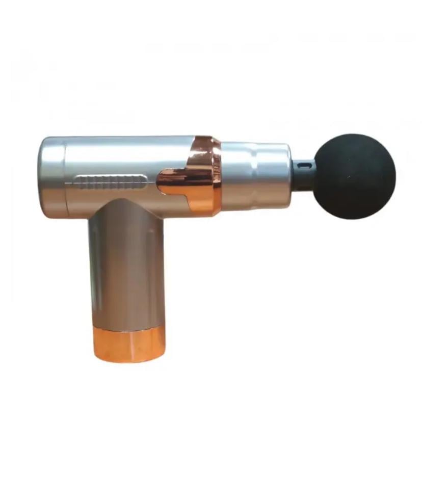 Массажер для мышц тела FASCIAL GUN JY-760 ударный аккумуляторный перкуссионный 4 насадки Серый