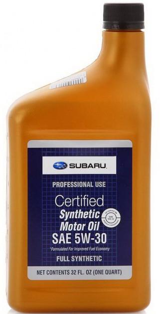 Моторное масло Subaru Synthetic Motor Oil 5W-30 0,946 л (SOA427V1410)