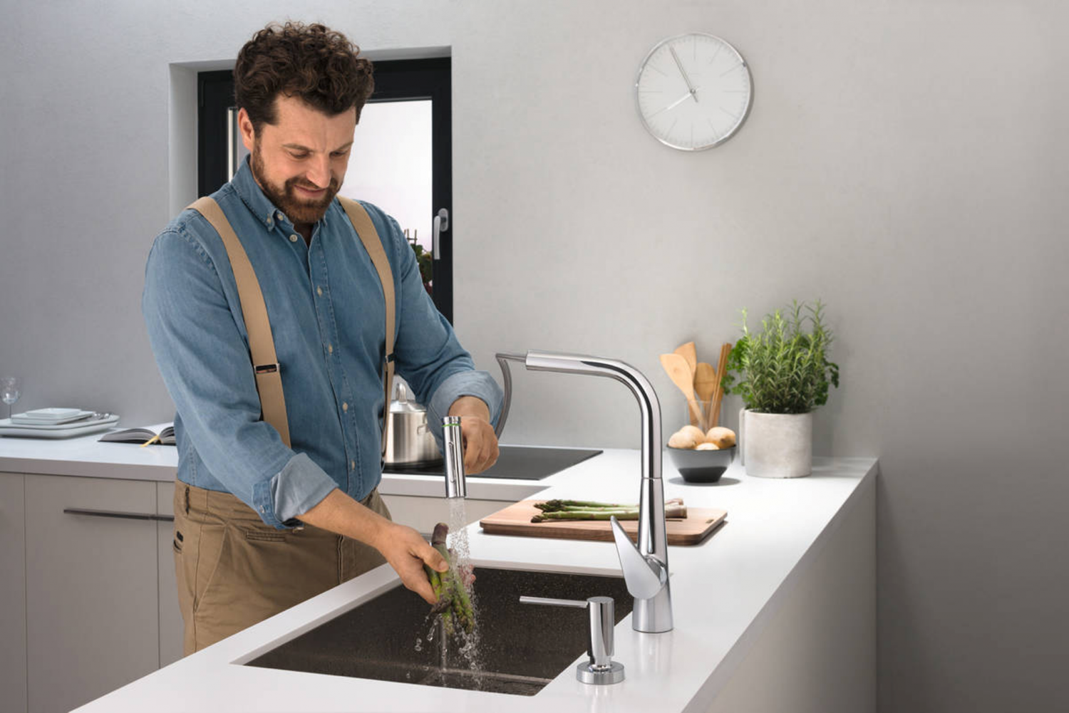 Дозатор врезной для мойки Hansgrohe A51 40448000 500 мл Хром (76696) - фото 8