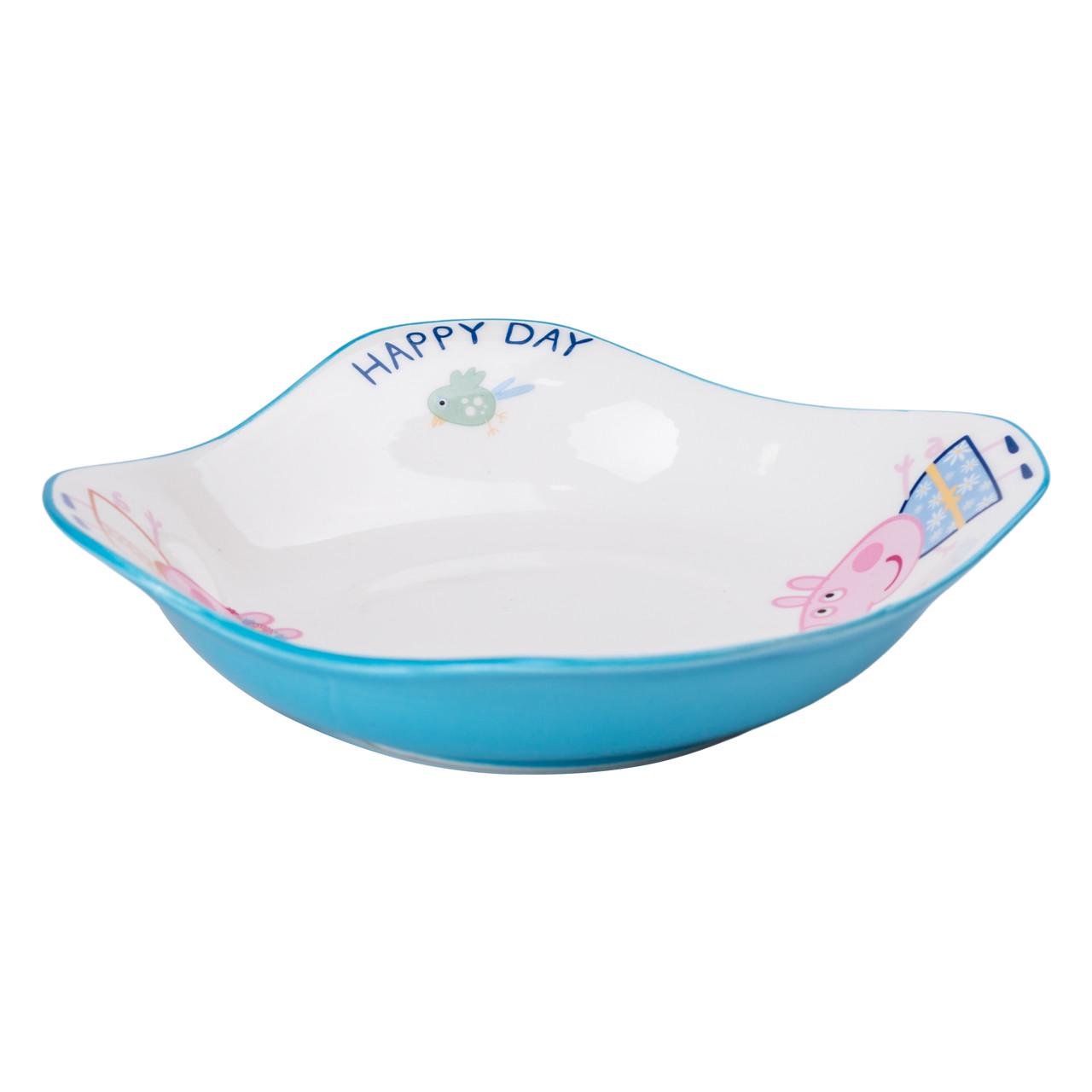 Тарелка для детей керамическая глубокая квадратная 350 мл (5000) Тарелка для детей керамическая глубокая квадратная 350 мл (5000)