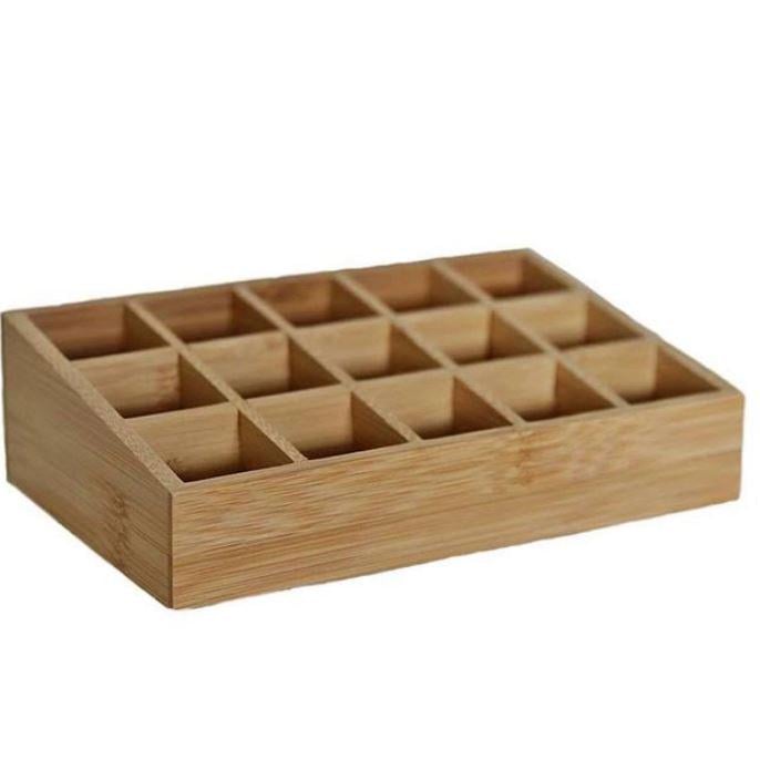 Скринька для косметики бамбукова (45251)