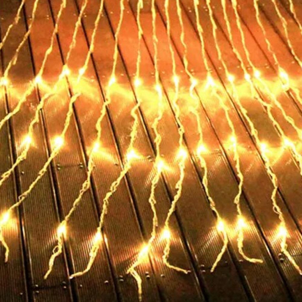 Гирлянда водопад светодиодная 200 LED 2x2 м 8 режимов 220В IP54 Теплый белый - фото 7 Гирлянда водопад светодиодная 200 LED 2x2 м 8 режимов 220В IP54 Теплый белый - фото 7