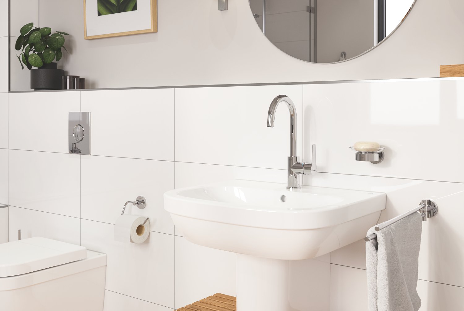 Полотенцедержатель Grohe Essentials New двойной 43,9 см (40371001) - фото 2