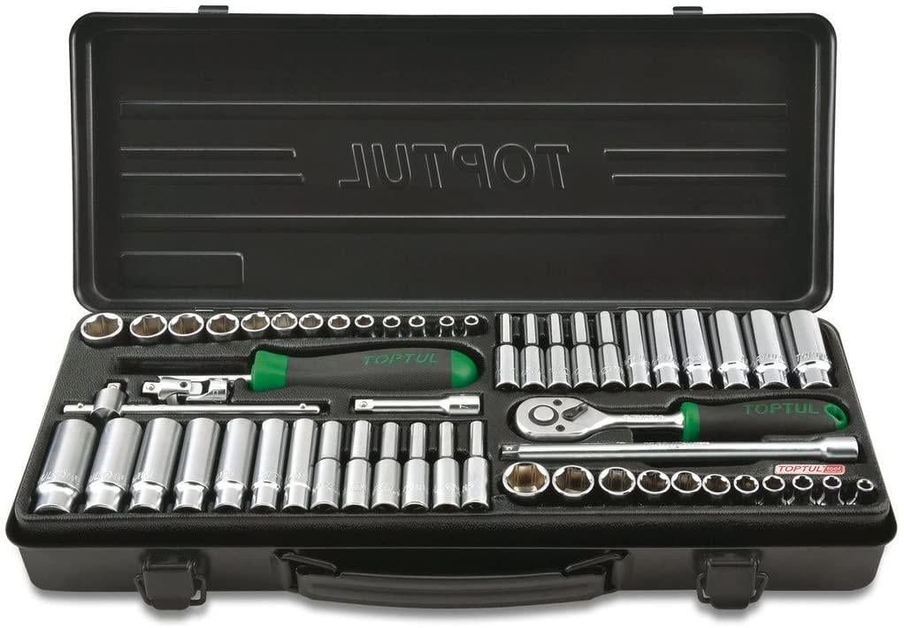 Набор инструментов Toptul профессиональный 1/4" 54 ед. дюйм/метр (GBA5440)