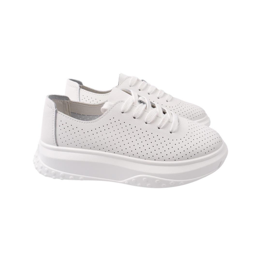 Кроссовки женские Li Fexpert из кожи р. 40 Белый (837-22LTSP)