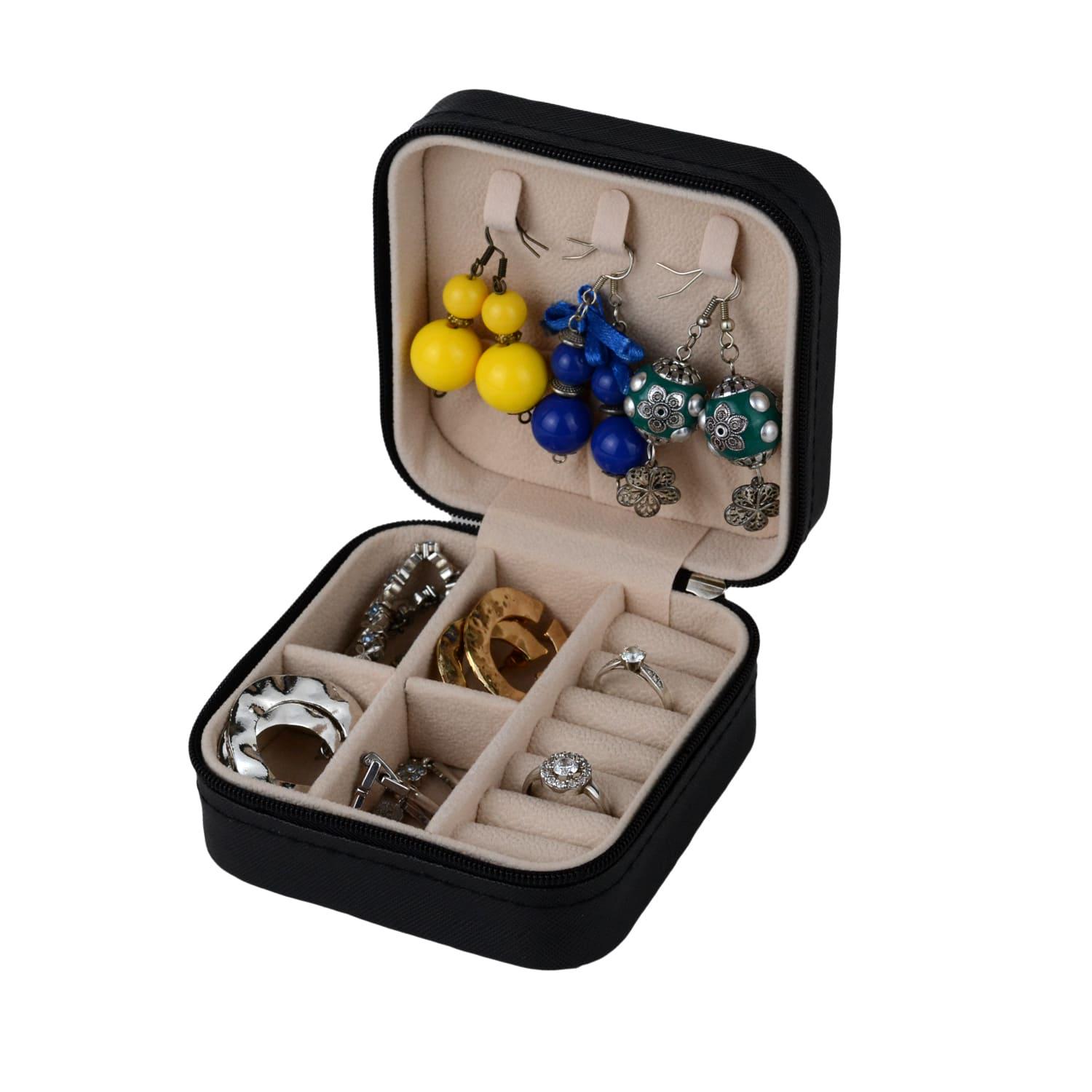 Шкатулка для украшений 10х5х10 см Черный (ШДД-17-4) - фото 3