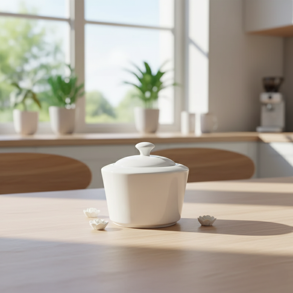 Сахарница Sakura из костяного фарфора 300 мл (23315616) - фото 2 Сахарница Sakura из костяного фарфора 300 мл (23315616) - фото 2