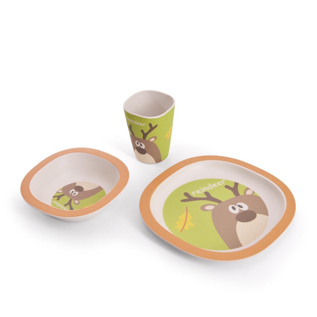 Набор детский обеденный Fissman Оленя 3 пр. из бамбукового волокна (9492) - фото 3 Набор детский обеденный Fissman Оленя 3 пр. из бамбукового волокна (9492) - фото 3