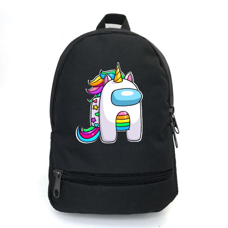 Школьный рюкзак BIG School Bag с принтом Among Us-014 43х30х17 см 22 л Черный (2314375292)