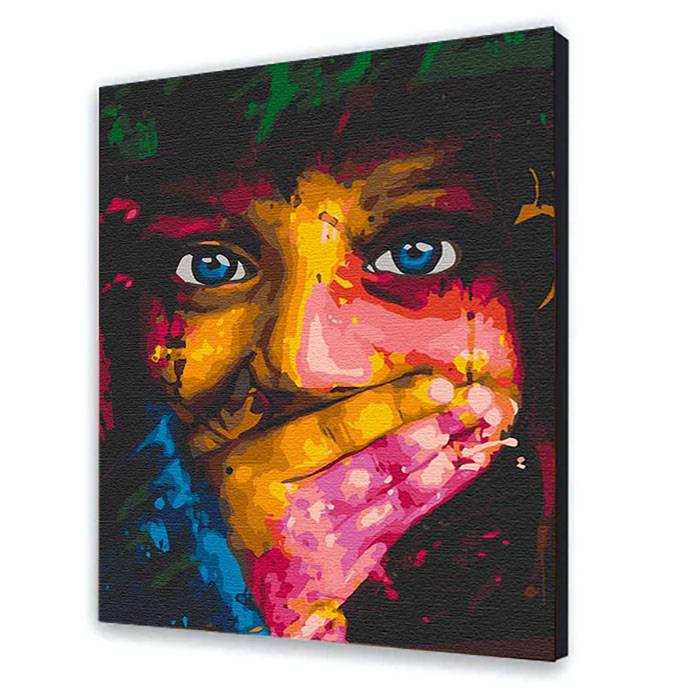 Картина по номерам Девушка с красками и кистями 40х50 см Multicolor (10243-AC) Картина по номерам Девушка с красками и кистями 40х50 см Multicolor (10243-AC)