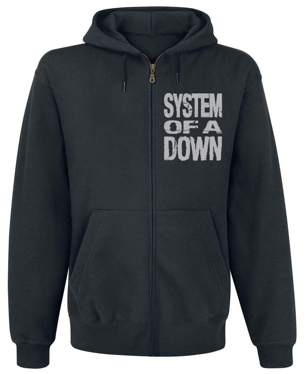 Толстовка с молнией "System Of A Down" Scribble Frame XL Черный (13465)