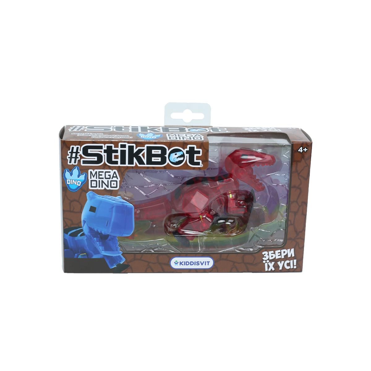 Детская игровая фигурка для анимации Stikbot Mega Dino Тиранозавр на присосках (TST624T_UAKD)