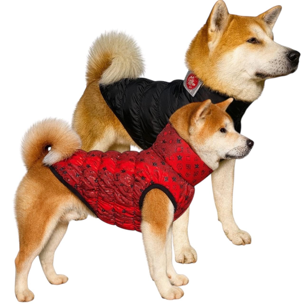 Жилет для собак двухсторонний Diego Print Double р. 6 Красный/Черный (124182026)