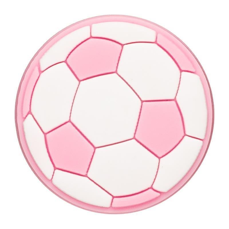 Джибитс для кроксов 1502 Футбольний мяч 1 шт. Розовый (2236673739)