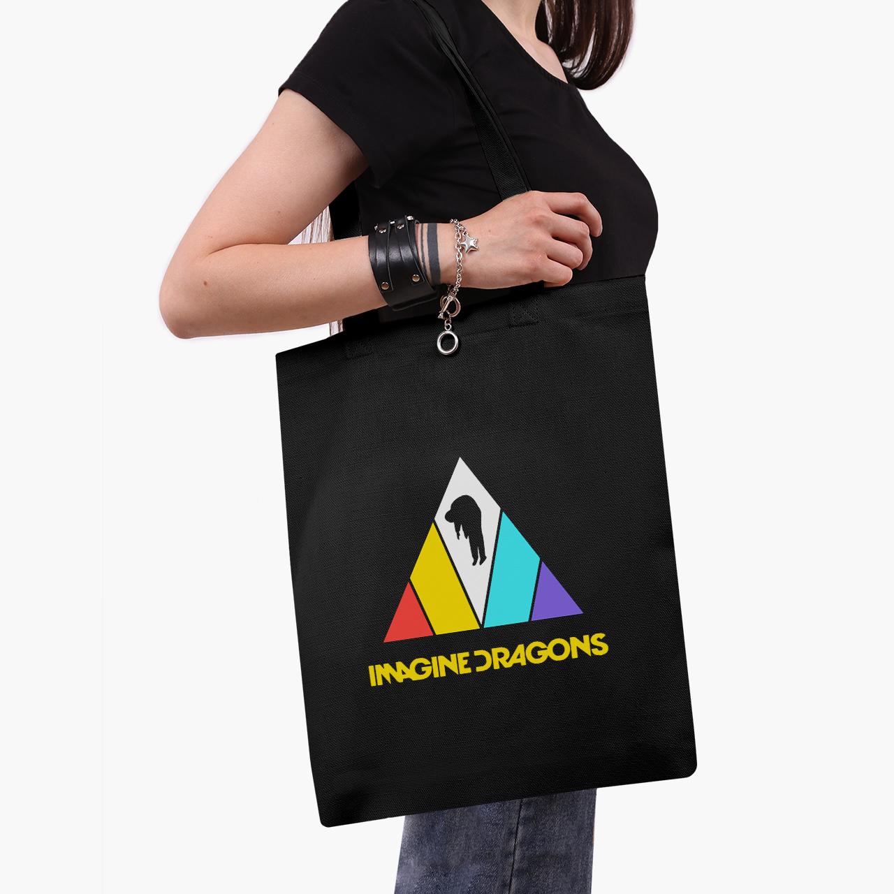 Эко сумка шоппер Imagine Dragons 41x35 см Черный (9227-2978-BK)
