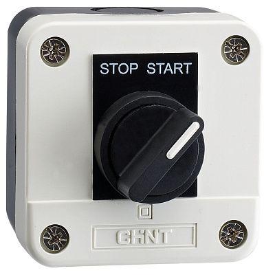 Пост одномісний CHINT NP2-B132H29 Старт-Стоп 4.5А 230V 1NO IP40 перемикач 2 позіційний (573934)