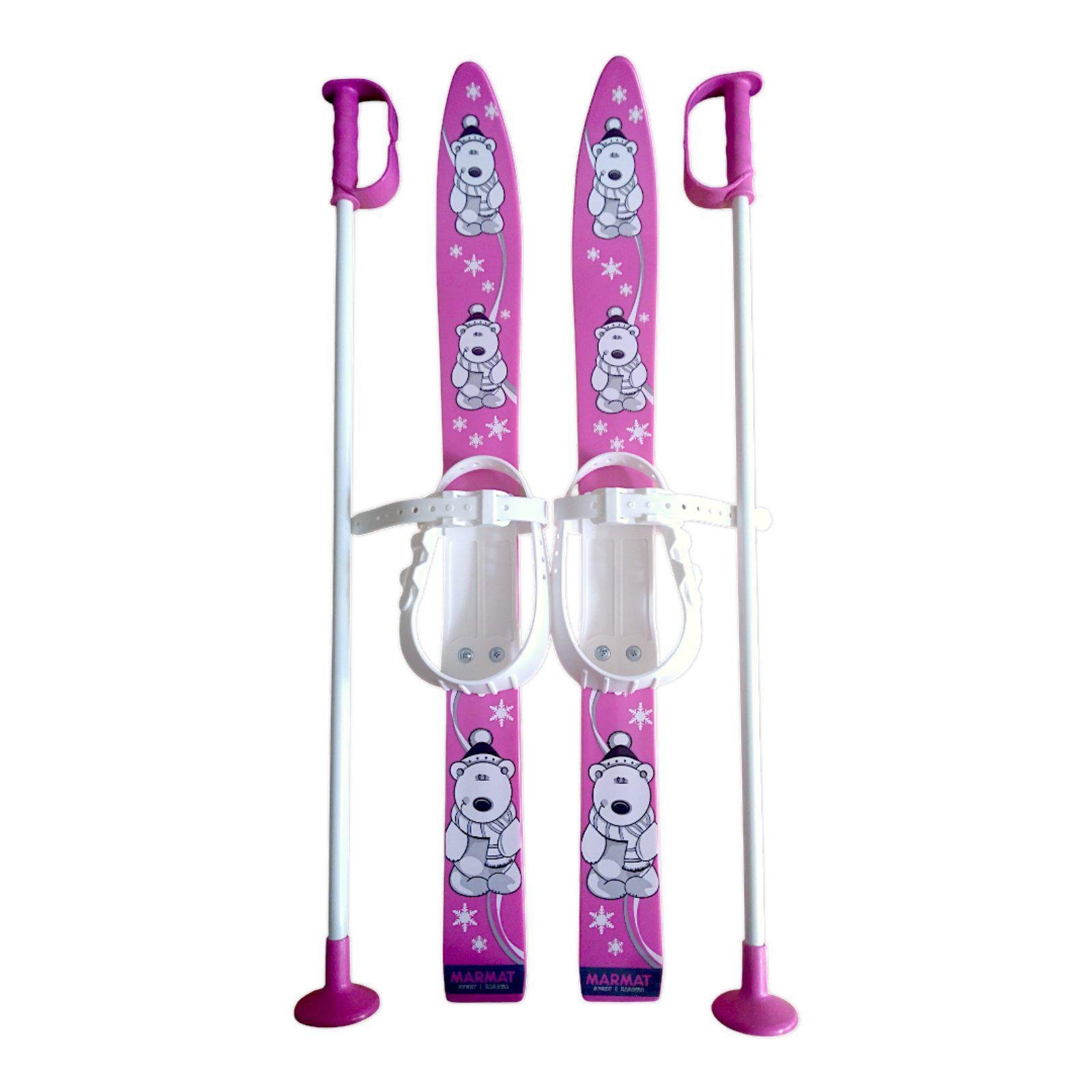 Набір лижний дитячий Marmat 70 см Рожевий (11281) - фото 2 Набір лижний дитячий Marmat 70 см Рожевий (11281) - фото 2