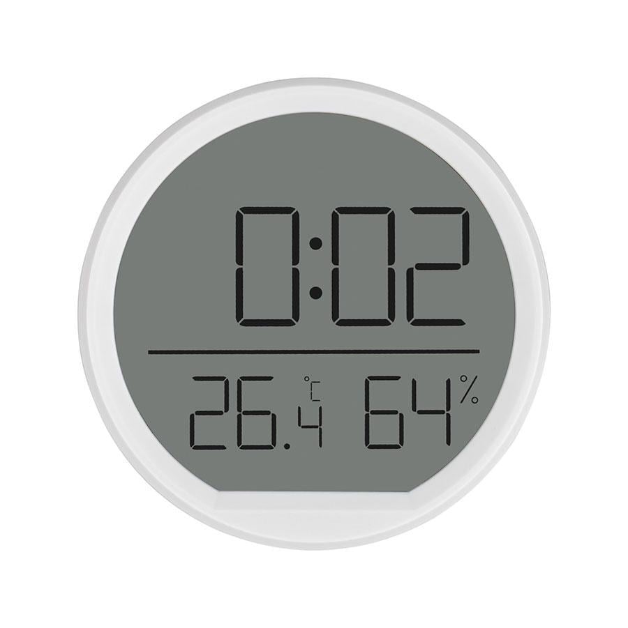 Часы с термометром и гигрометром Yida Time 303 7,4х1,6х7,4 White (287605)