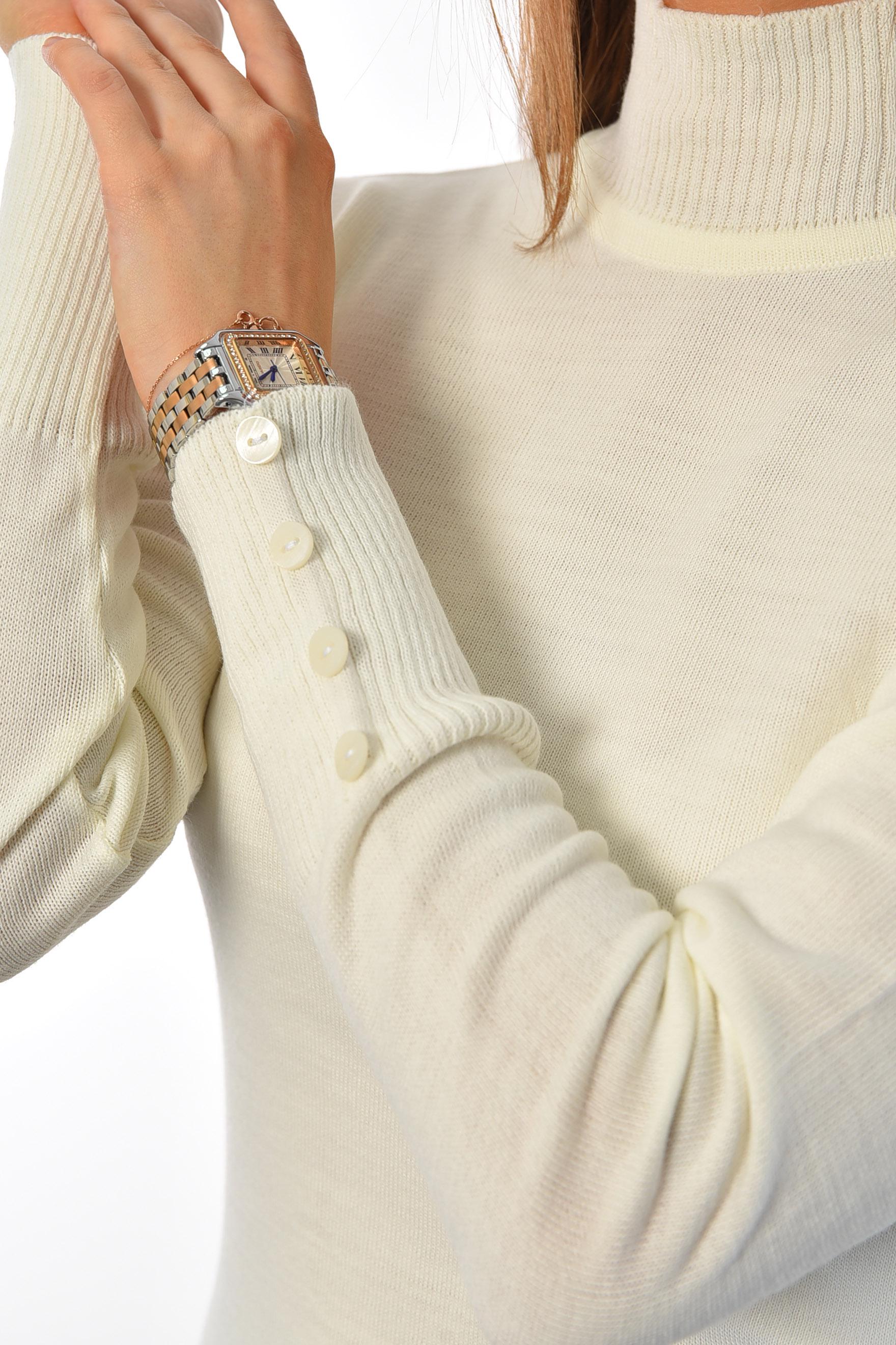 Гольф жіночий однотонний XL-S Білий (194574) - фото 4