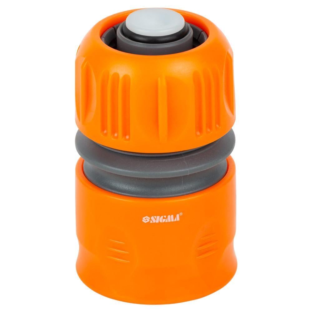 Коннектор быстросъемный Flora ABS 3/4" для шланга 1" с аквастопом (5015504)