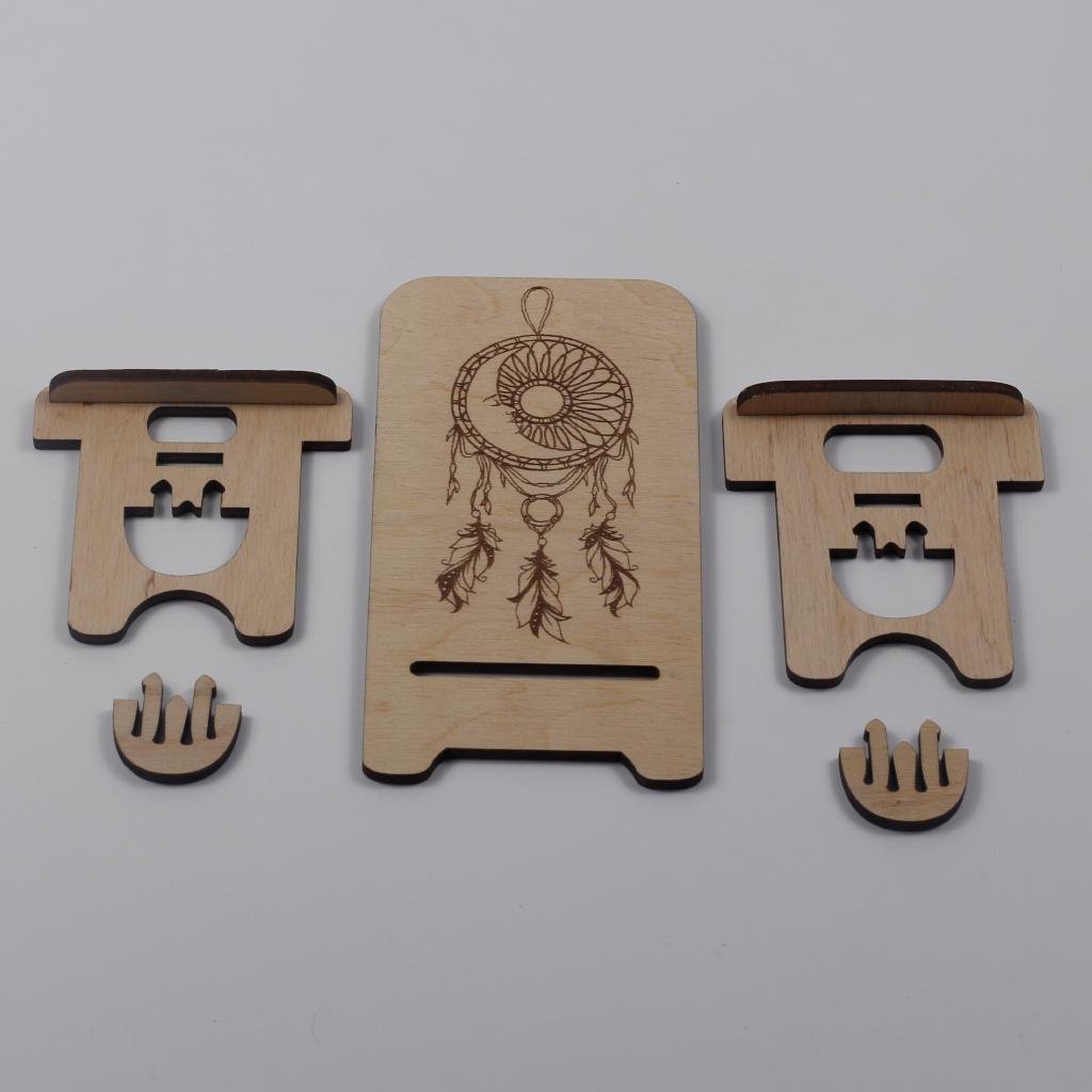 Підставка-тримач для телефону з дерева 50 (03020053) - фото 8 Підставка-тримач для телефону з дерева 50 (03020053) - фото 8