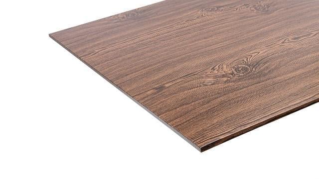 Плита металлическая плоская 590х590 мм Темное дерево