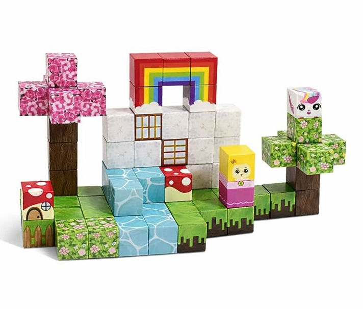 Конструктор магнитный детский Minecraft Радужная Сакура 100 шт. (2794911587)