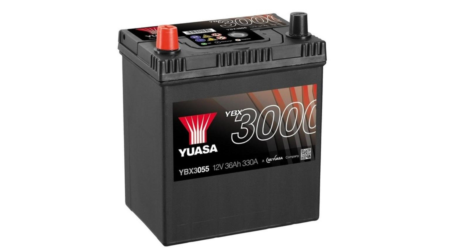 Аккумулятор автомобильный Yuasa SMF Battery 36 А 330 A 12 B YBX3055 187х127х223 мм