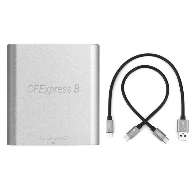 Картридер CFexpress Type B Cardreader Adapter USB 3.2 10Gbps Dual-Slot Support Type C Android/Windows/Mac OS для зеркальных камер (23756044)