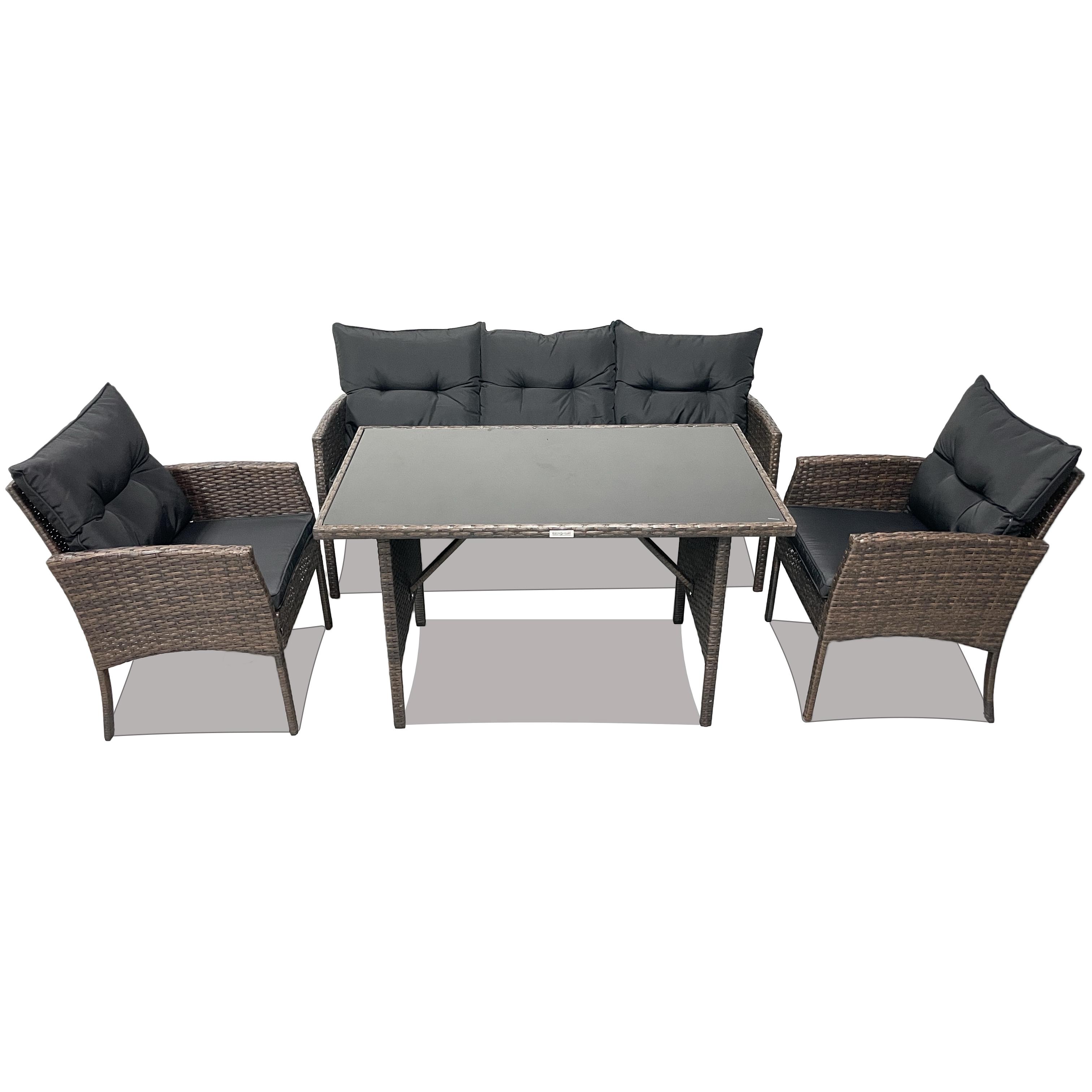 Комплекты садовой мебели из ротанга Loft Lounge Делюкс лайт Темно-коричневый (302)