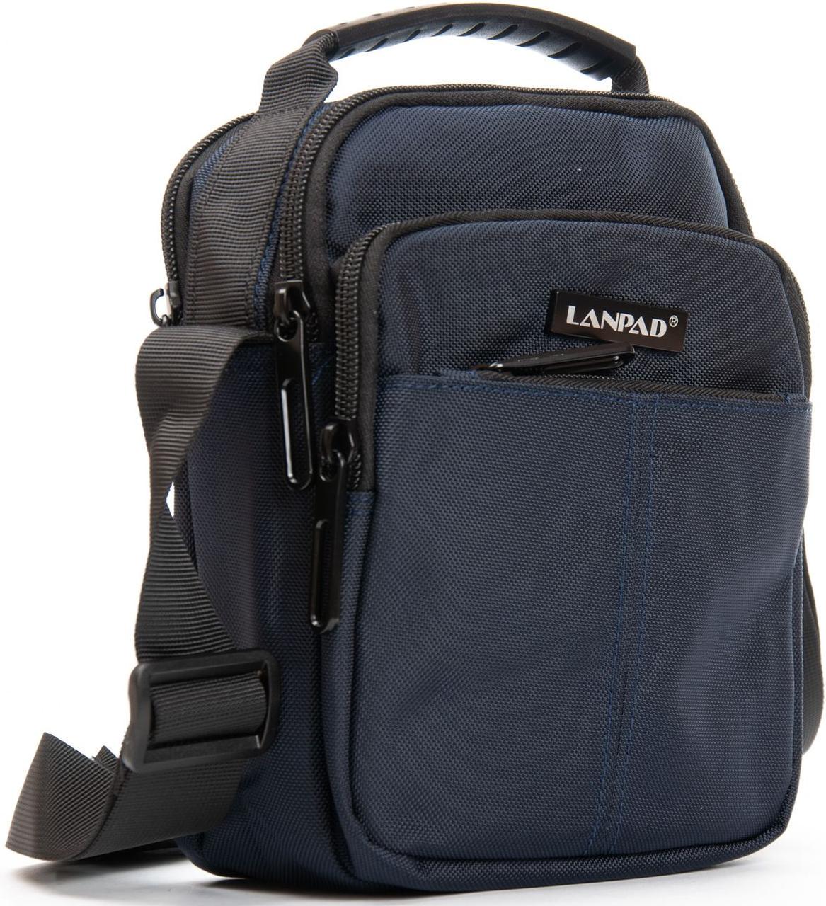Сумка мужская на плечо Lanpad Синий