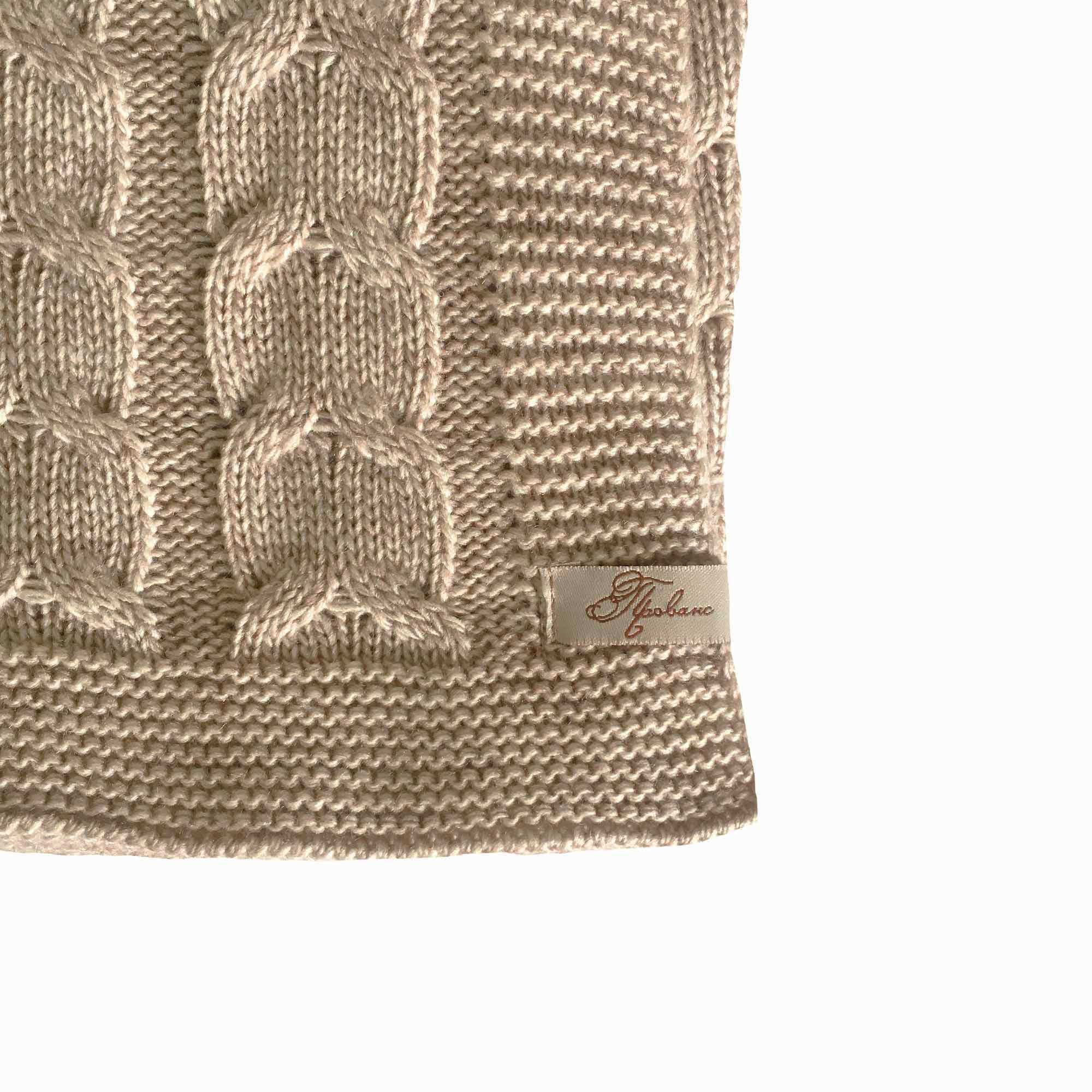 Плед Глория косы Латте 140х180 см - фото 2