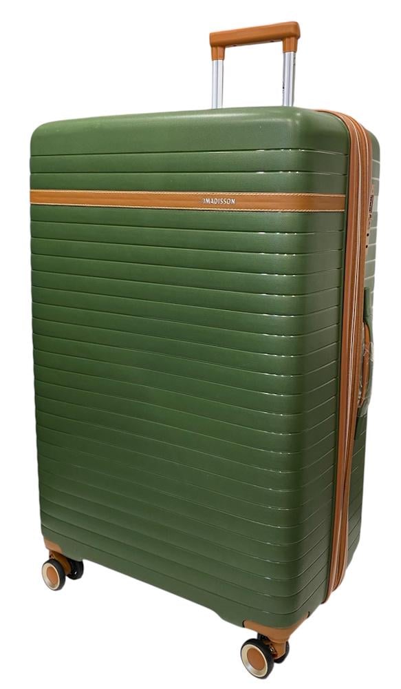 Чемодан большой Madisson Snowball 63703 полипропилен Зеленый