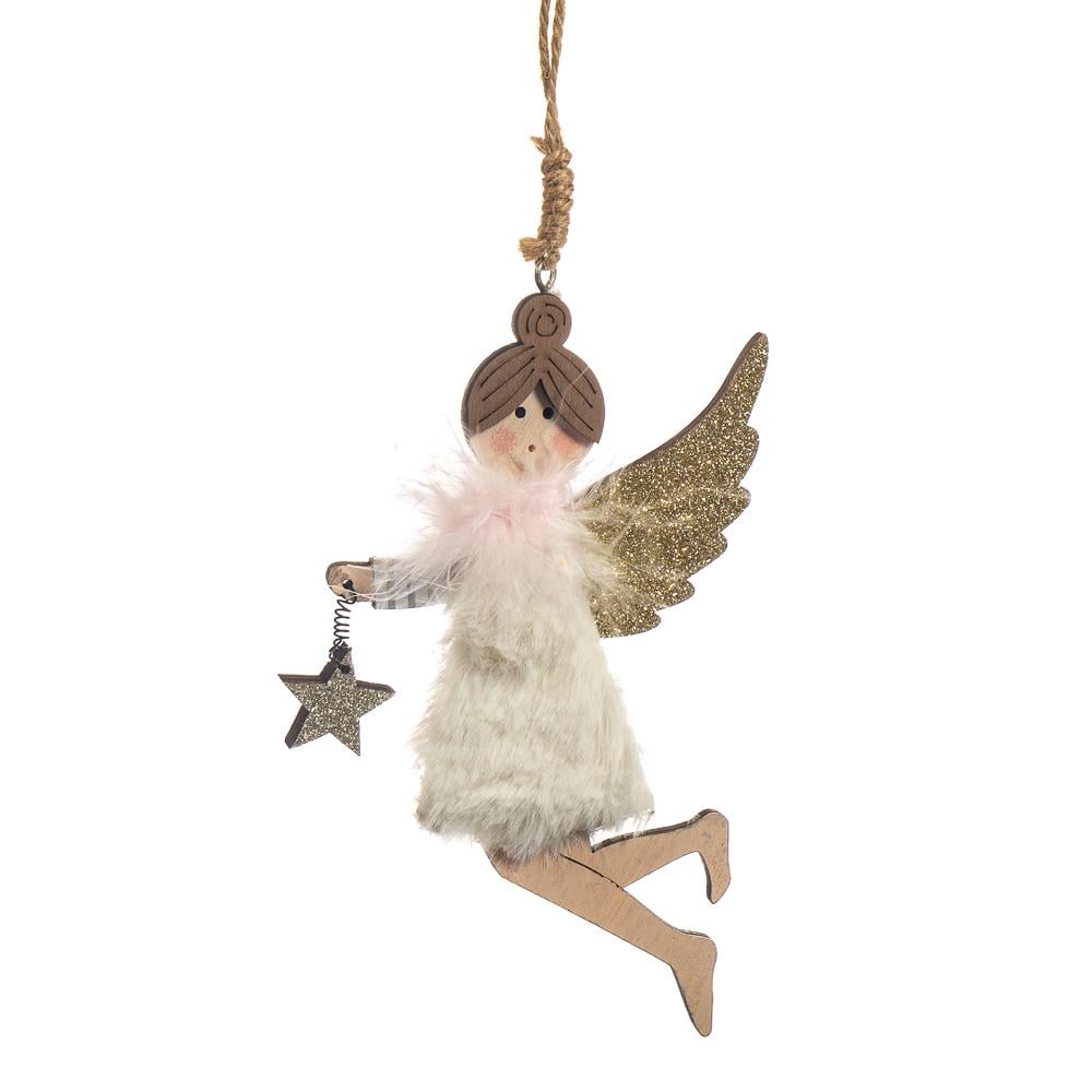 Набір новорічних прикрас Elisey Пухнастий янгол 12 шт. (6003-011) - фото 1 Набір новорічних прикрас Elisey Пухнастий янгол 12 шт. (6003-011) - фото 1