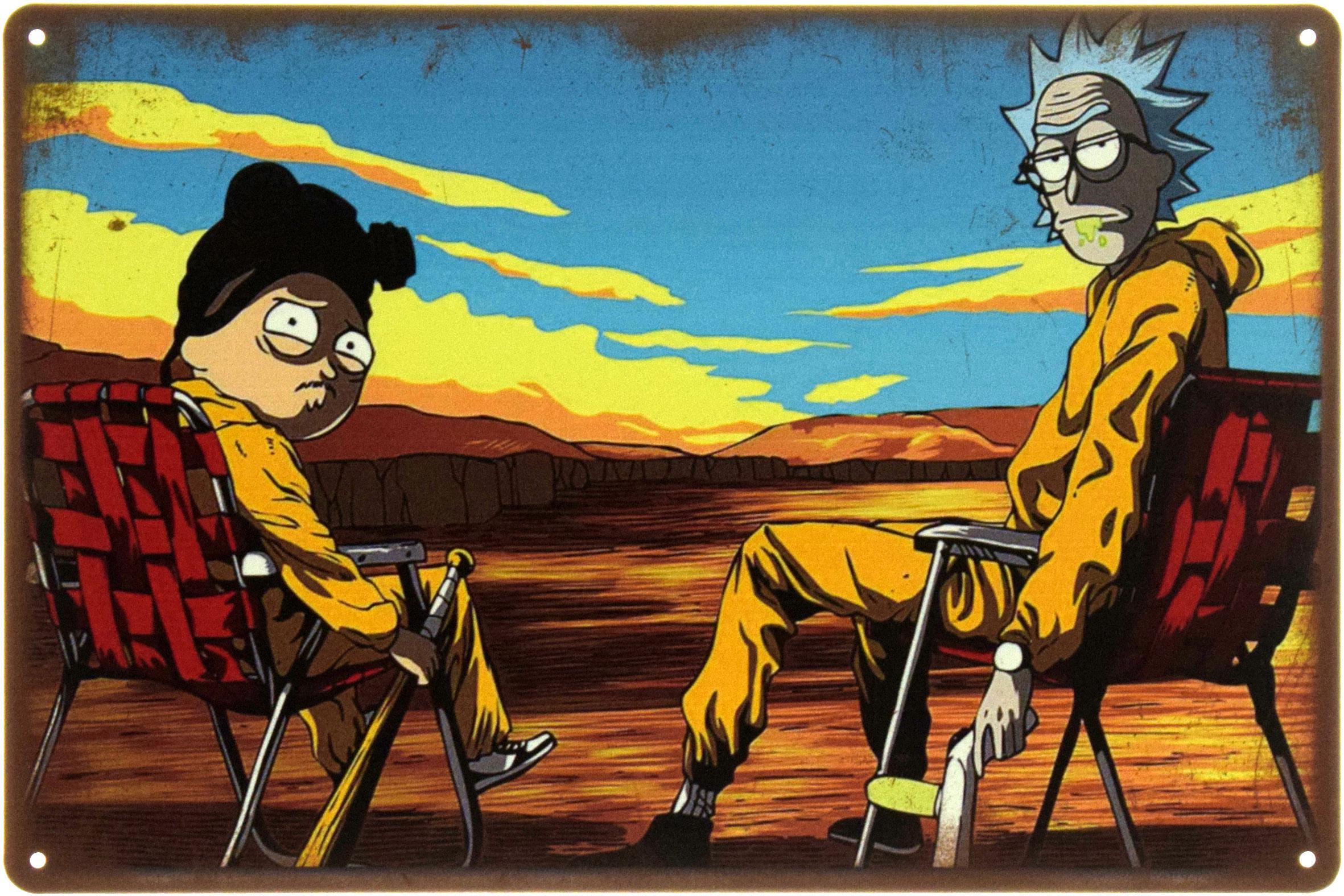 Табличка металева Rick And Morty 20x30 см (ms-104601)