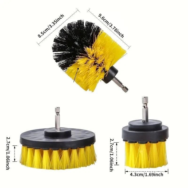 Набір з 3-х щіток для шурупокрута з подовженою щіткою багаторазові багатоцільові для прибирання кухні та ванни - фото 11 Набір з 3-х щіток для шурупокрута з подовженою щіткою багаторазові багатоцільові для прибирання кухні та ванни - фото 11