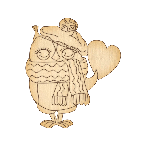 Заготовка из фанеры №61 Совушка-3 (5611)