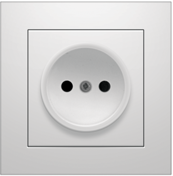 Розетка одноместная MARSHEL IDEAL RS16-475 White