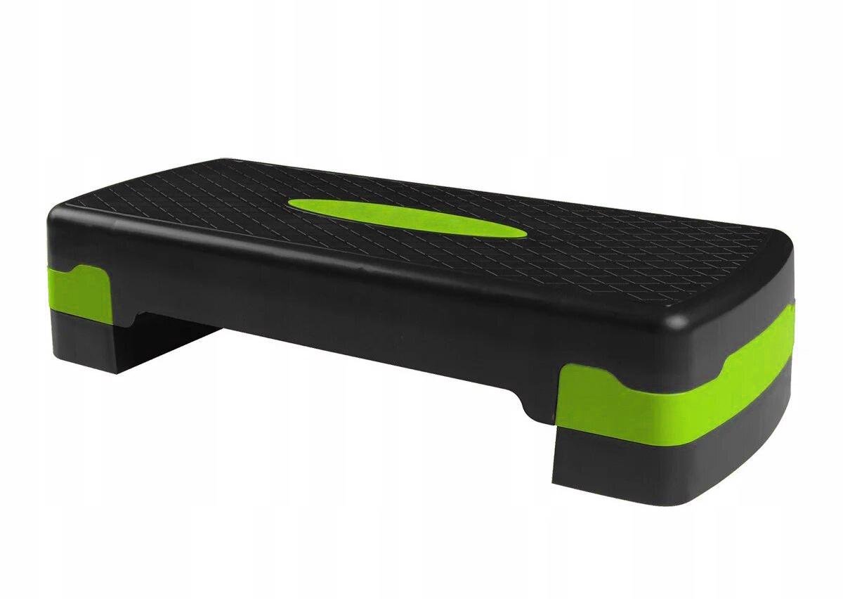 Степ-платформа EasyFit 2-ступенчатая Черный/Зеленый (EFSTPB68GR) - фото 1 Степ-платформа EasyFit 2-ступенчатая Черный/Зеленый (EFSTPB68GR) - фото 1