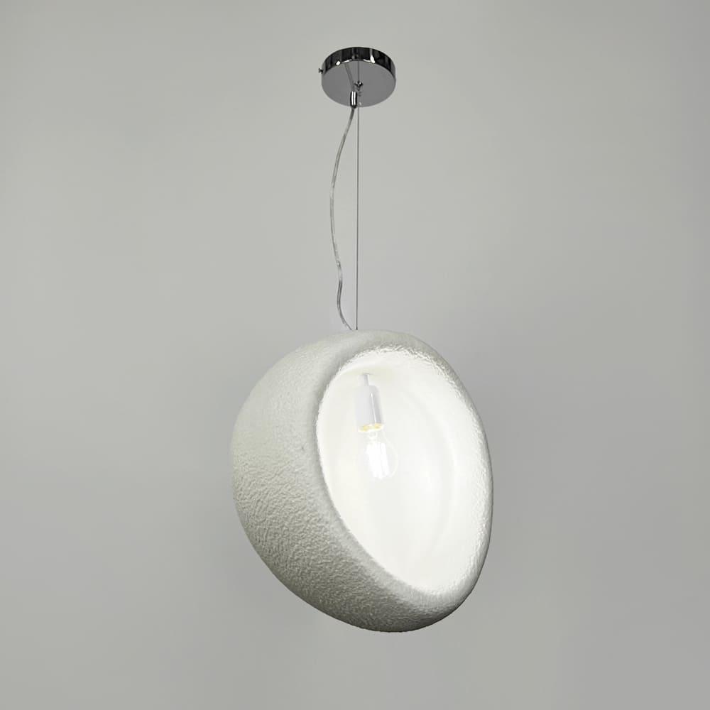 Світильник гіпсовий Ø 40х46 см Білий (MJ39-330 WT) - фото 4