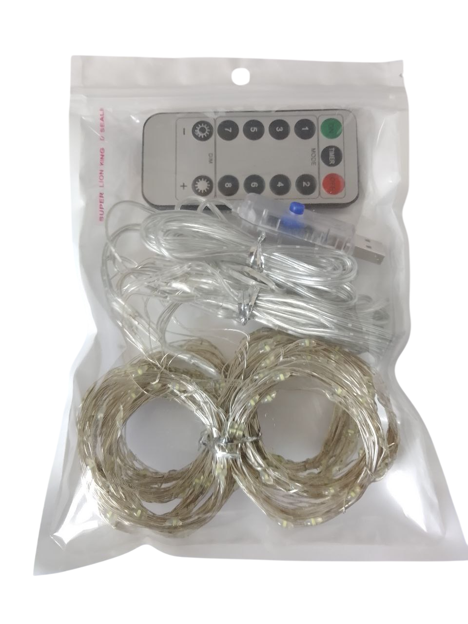 Гірлянда штора світлодіодні краплі від USB 8 режимів з пультом 3x2 м 200 LED Холодний білий - фото 4 Гірлянда штора світлодіодні краплі від USB 8 режимів з пультом 3x2 м 200 LED Холодний білий - фото 4