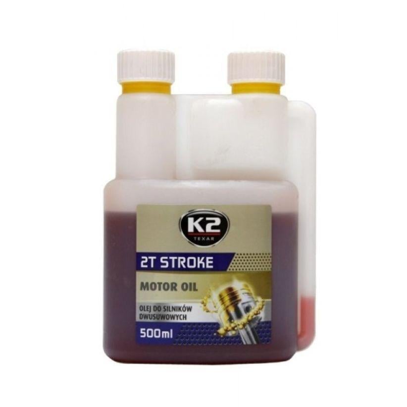 Масло для двухтактных двигателей K2 2T Stroke полусинтетика 500 мл Красный (O528REDML500E)