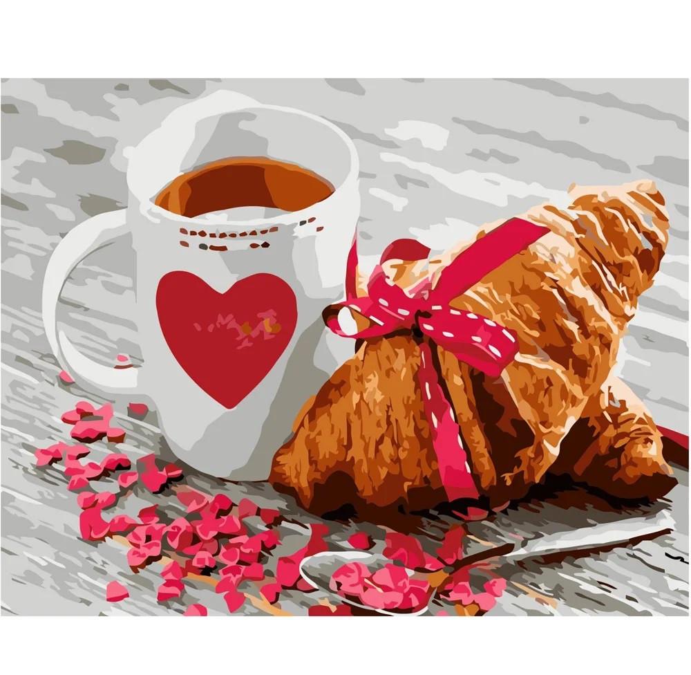 Картина по номерам Strateg Французский завтрак 40x50 см (VA-0227)