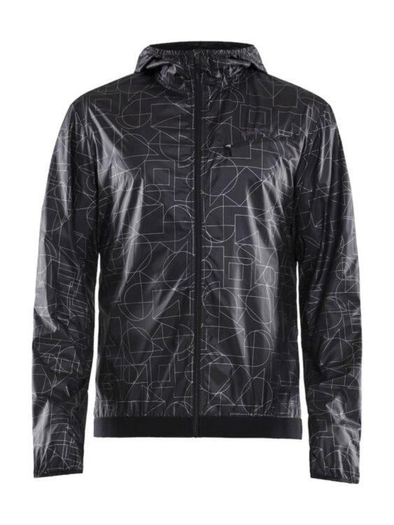 Мужская куртка CRAFT Lumen Wind Jacket 1907686-155999 P L Shapes/Black