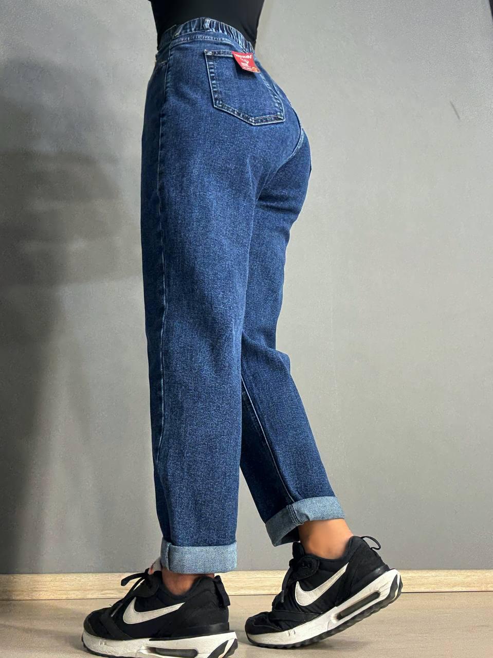 Джинси жіночі Vanver 8229 Mom з резинкою на талії р. 42 107 см 140 см Синій - фото 4 Джинси жіночі Vanver 8229 Mom з резинкою на талії р. 42 107 см 140 см Синій - фото 4